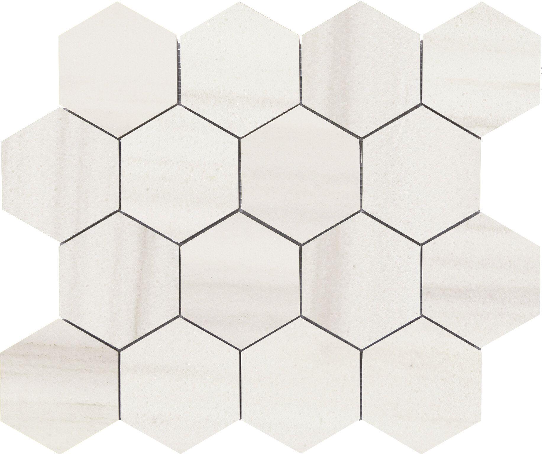 Hexagono Dolomite Large Ivory Mate 30x30