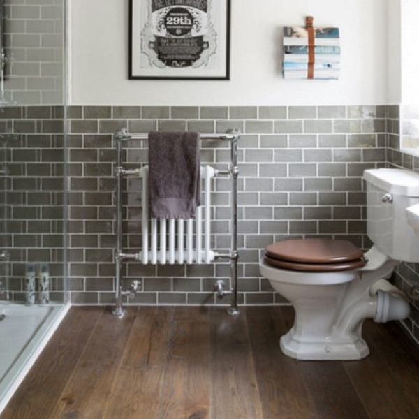 7,5x15 Rustico Dark Grey Bathroom