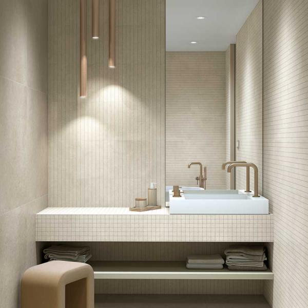 A1095 Tandem Beige Stripes Lines Squares Arena