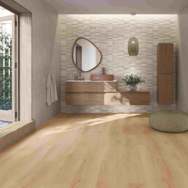 AMBIENTE TENDENCE SAND 23X1525 REV CRONOS CREAM 40X120 DASTER CREAM 40X120 BAÑO Result