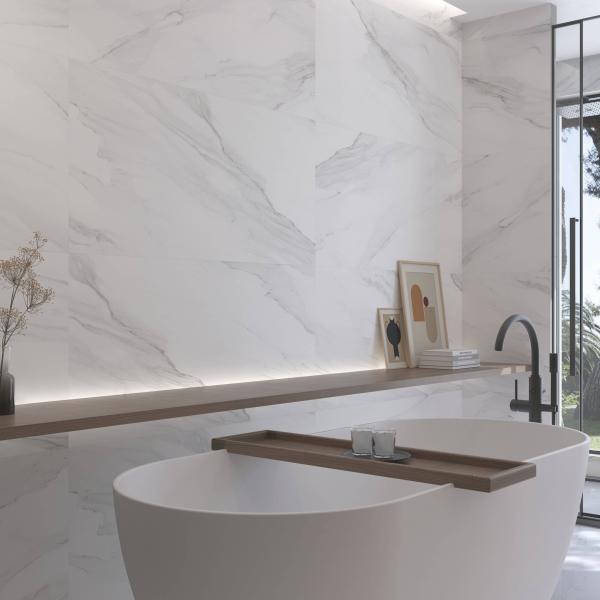 AMBIENTE WSPC MARBLE WHITE 60X120 BAÑERA ONEGA 140 BAÑO Result