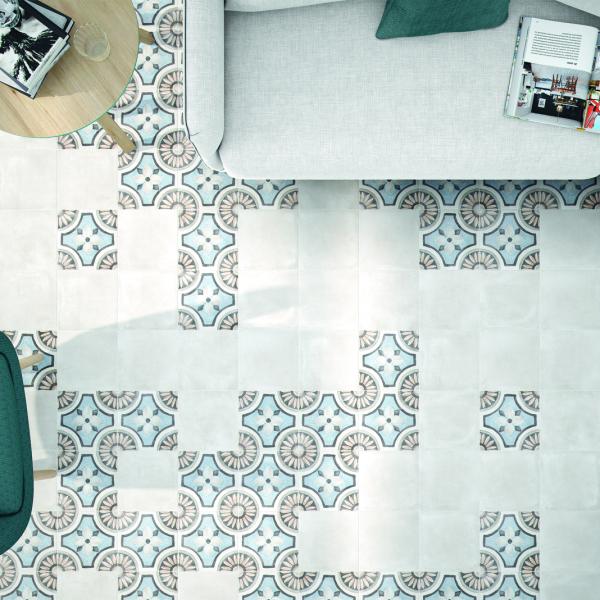 AMBIENTEADOBEIVORY20X20+DECORMONZAIVORY20X20SALON