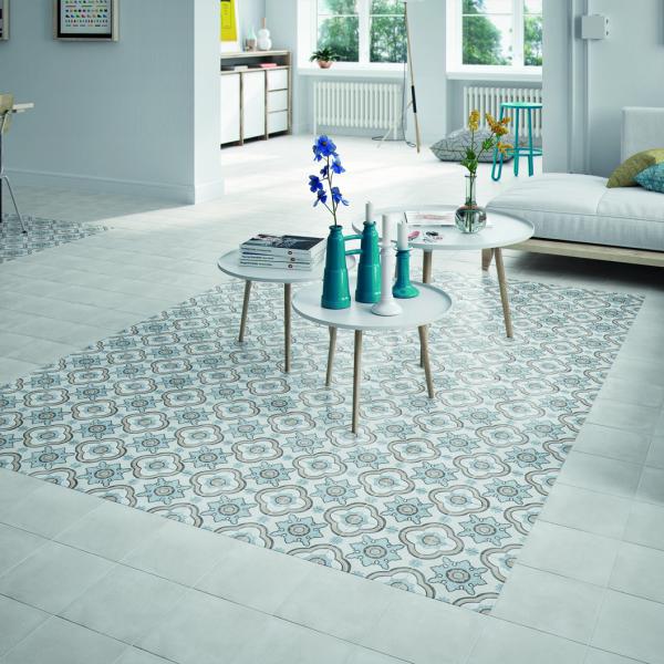 AMBIENTEADOBEWHITE20X20+DECORBASMAWHITE20X20SALON