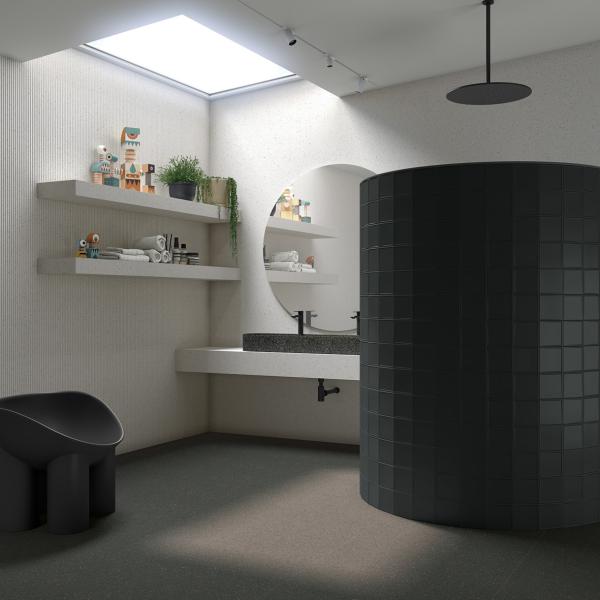 Ambiente A1001 Micra Grafito Deca Grafito Gluon Cuark Blanco