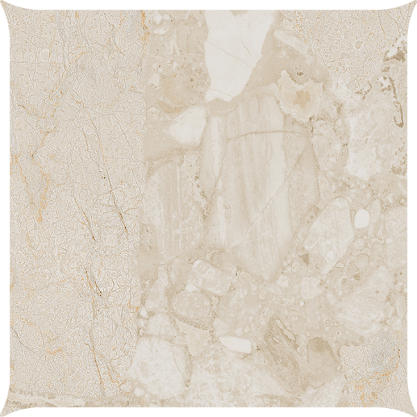 CHECKERS STARRY CREAM BEACH 24,7X24,7
