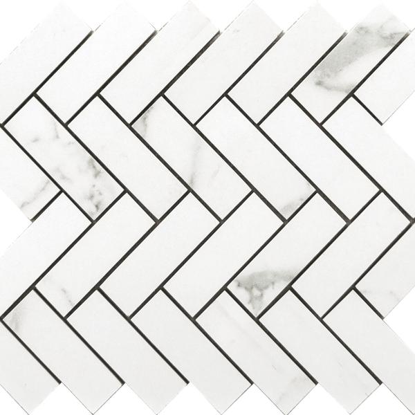 PR38403BI8529 300000000000043910 STATUARIO HERRINGBONE BRILLO 23x31 SZ6