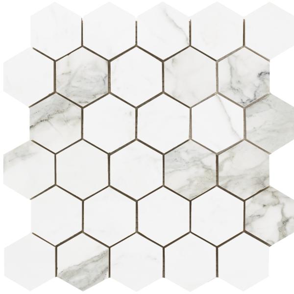 PR38421BI5658 300000000000043930 STATUARIO HEXAGON MATE 26X27 SZ6
