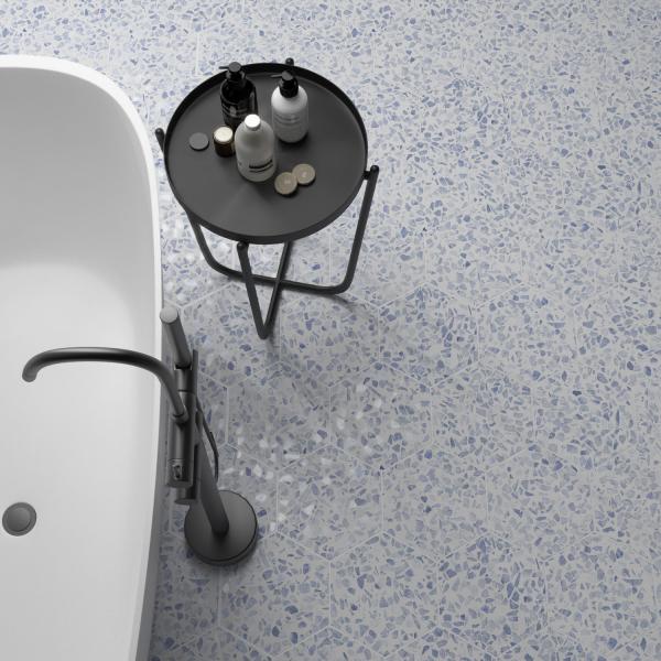 QYMH1208BI14457 RIAZZA 02 AMBIENTE BANO RIAZZA BLUE IMD