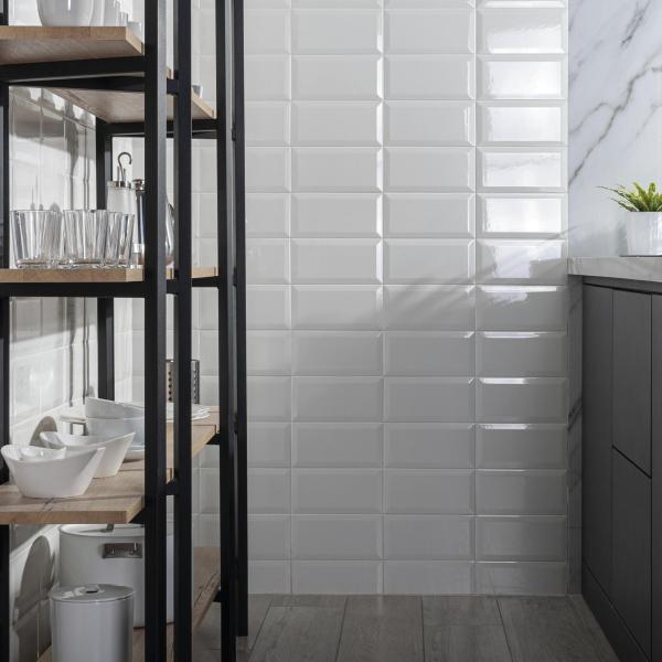 QYMH1285BI23126 PRISM 100 F AMBIENTE DECOR PRISM WHITE 12X25 DUCALE 120X260 PAV BELF SZ1