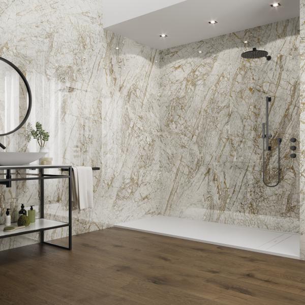 QYMH1447BI22769 GOLDEN 11 AMBIENTE GOLDEN WHITE 120X260 PAV VERMONT WALNUT 20X120 PL SZ1