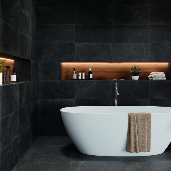 QYMH1536BI23202 STATALE 07 AMBIENTE STATALE BLACK 30X60 PAV STATALE BLACK 60X60 BAN SZ3