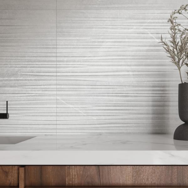QYMH1676BI23007 MUNICH 06 AMBIENTE DETALLE MUNICH ENEA WHITE 40X120 COCINA SZ1