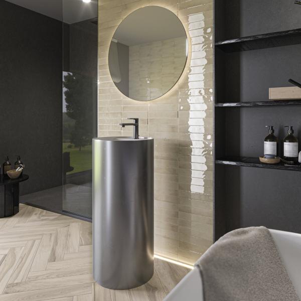 QYMH1777BI38048 KALON 01 AMBIENTE KALON IVORY 5X25 ACRON ANTHRACITE 120X280 PAV OYST SZ3