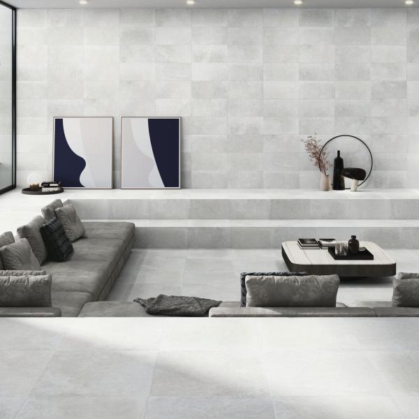 QYMH1858BI39251 MIDTOWN 07 AMBIENTE MIDTOWN WHITE 30X60 PAV MIDTOWN WHITE 60X60 SALO SZ3
