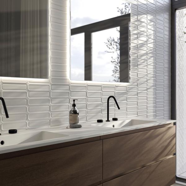 QYMH1912BI40497 GLACIAR 33 AMBIENTE DETALLE GLACIAR OVAL WHITE MATE 30X75 MB FENIX R SZ3