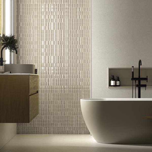 QYMH2498BI55909 VOLUME 03 AMBIENTE VOLUME IVORY 6X25 PAV REV CRONOS IVORY 60X120 B O SZ8