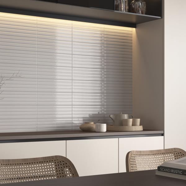 QYMH2609BI55066 GARE 06 AMBIENTE GARE WHITE BRILLO 100X305 COCINA SZ8