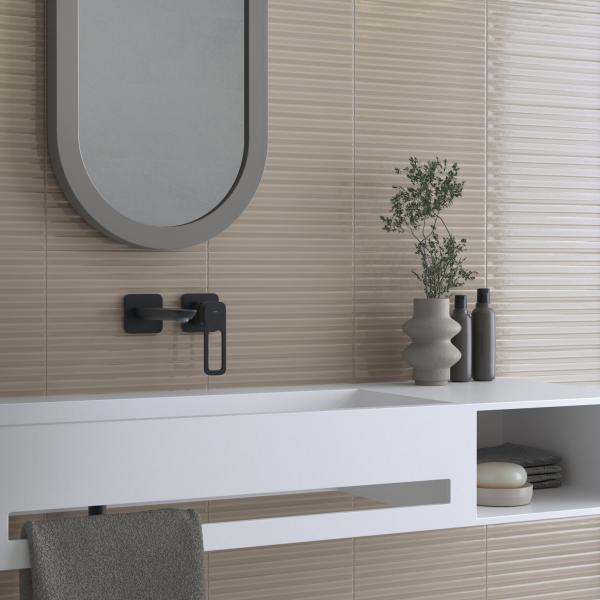QYMH2610BI55350 GARE 07 AMBIENTE GARE IVORY BRILLO 100X305 ENCIMERA FAROE BANO SZ8