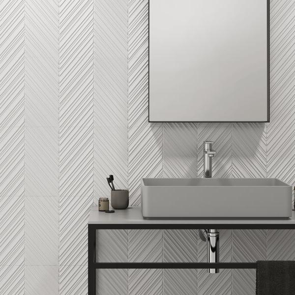 QYMH925BI22755 GLACIAR 10 AMBIENTE DETALLE LOOK GLACIAR MATE 30X90 BANO SZ7