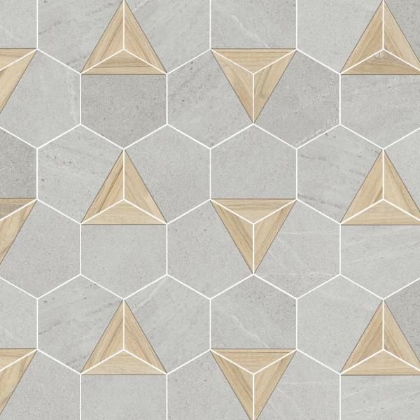 SeineHexagonoLigardGris23x26,6Patchwork