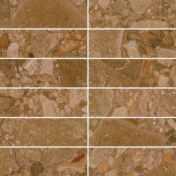 TIGHT MOSAIC BROWN WASH 30X30 RECT