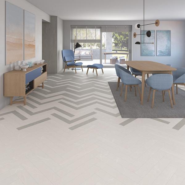 VIVESceramica A663 Liston Seine Gris Liston Seine Blanco