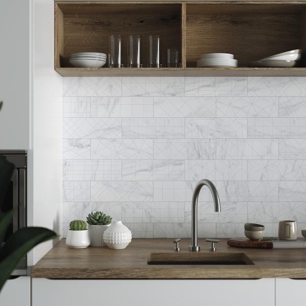 Velvet Brick Geo Blanco