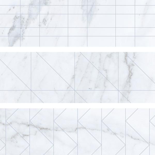 VelvetBrick Geo Blanco11x33,15