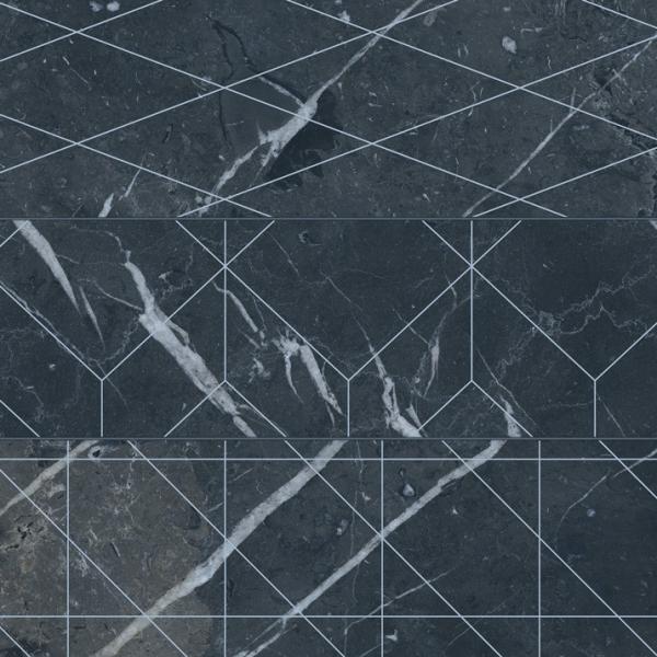 VelvetBrick Geo Negro33,15x33,15