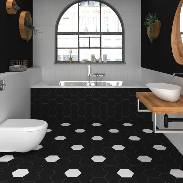 Amb Bano Exa Y Flat Black White 2000x