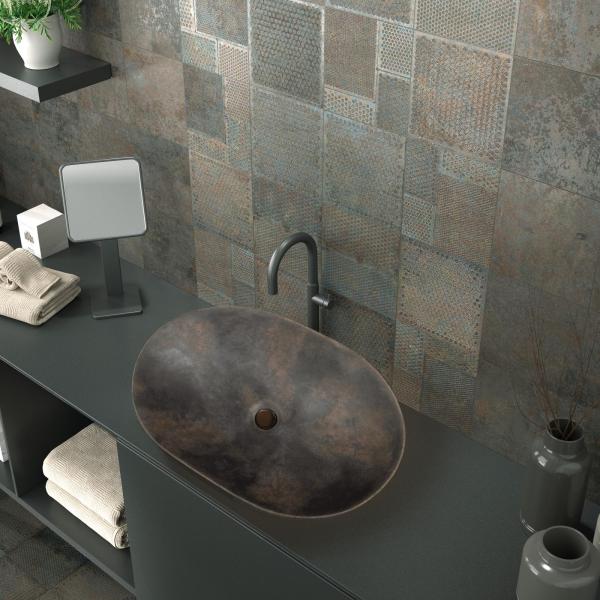 Amb Diurne Oxide 20x20 Decor Oxide Plate 20x20 Lavabo Oxide 2000x