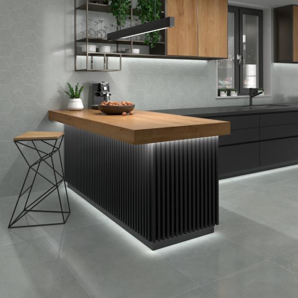 Amb Magnet Argent 60x120 Hexa Argent 2000x