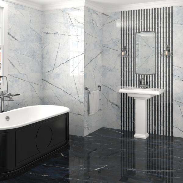 Amb Mosaico Black Light Calacatta 60x120 2000x