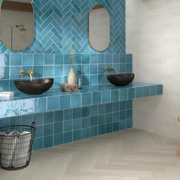 Amb Tabarca Cielo 75x23 15x15 Blanco Mate 75x23 Chevron Blanco 2000x