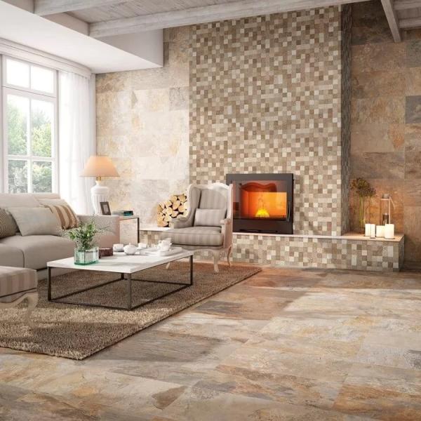 Gayafores Deco Lys Arena Ardesia Ocre Stone Porcelain Tiles 1
