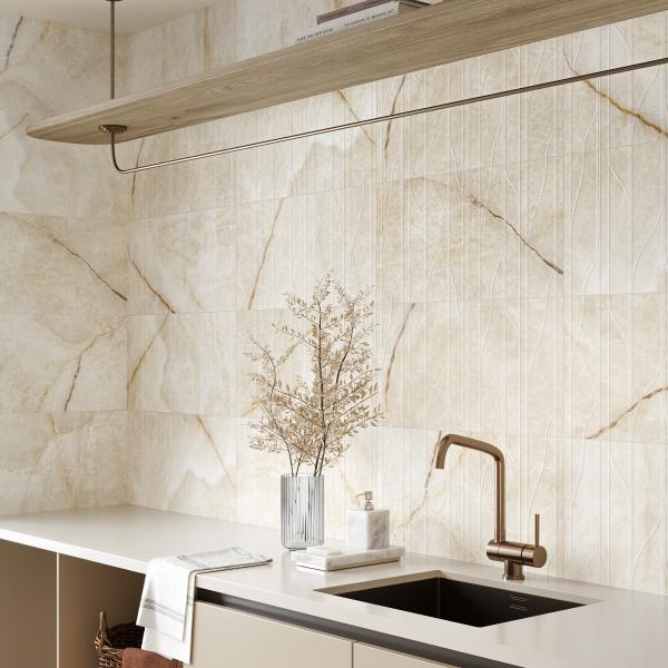 Gayafores Deco Nuvola Gold Marble Porcelain Tiles 1