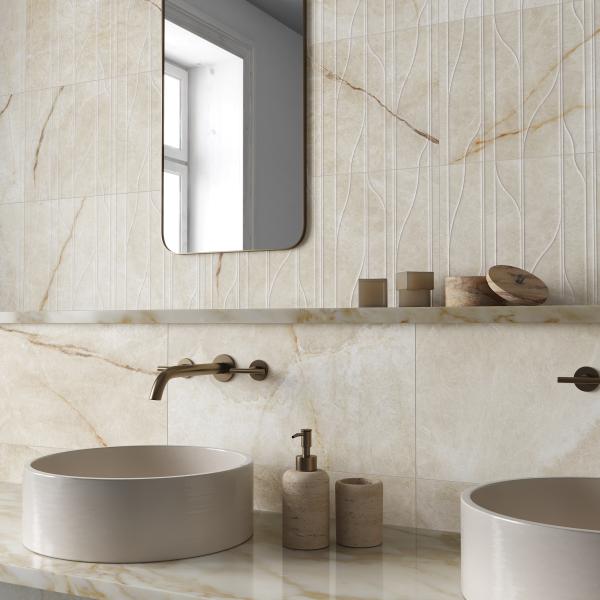 Gayafores Deco Nuvola Gold Marble Porcelain Tiles 3