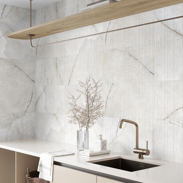 Gayafores Deco Nuvola Pearl Marble Porcelain Tiles 1