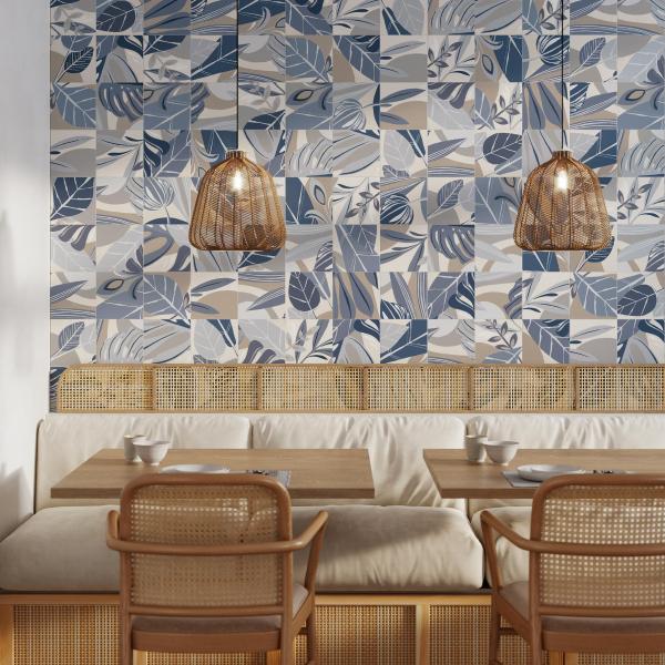 Gayafores Habana Blue Deco Porcelain Tiles 5