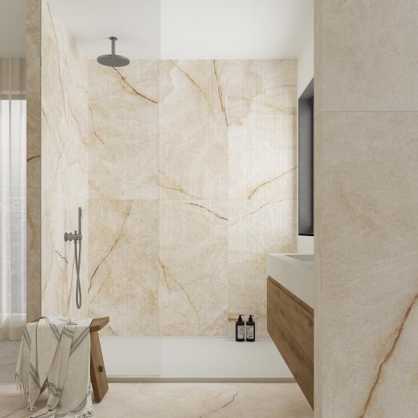 Gayafores Nuvola Gold Marble Porcelain Tiles 3