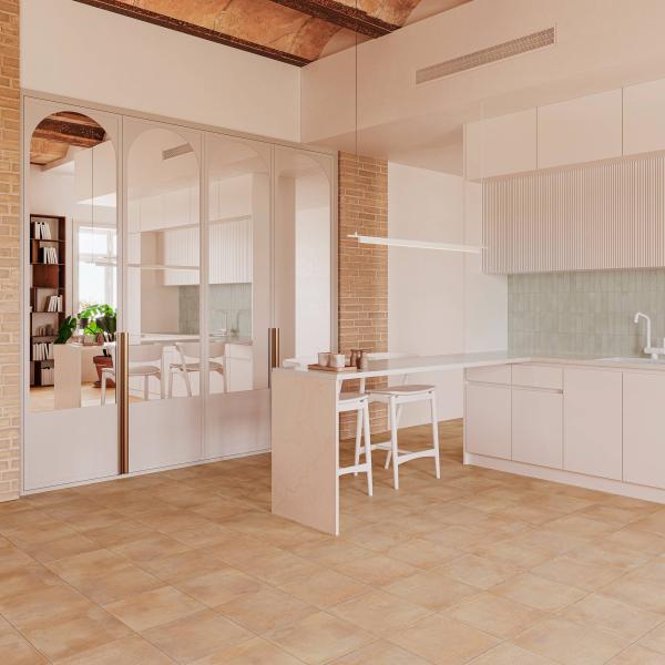 Gayafores Saona Chiaro Deco Biscuit Green Porcelain Tiles 1