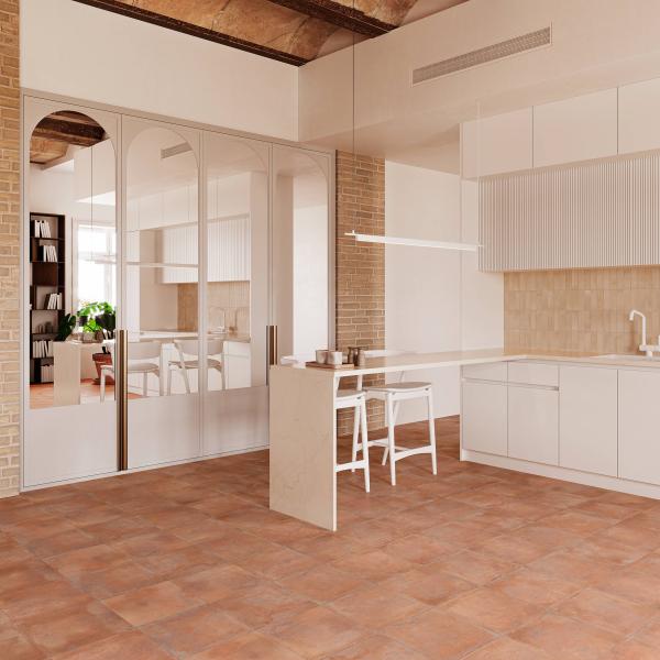 Gayafores Saona Cotto Deco Biscuit Natura Porcelain Tiles 1
