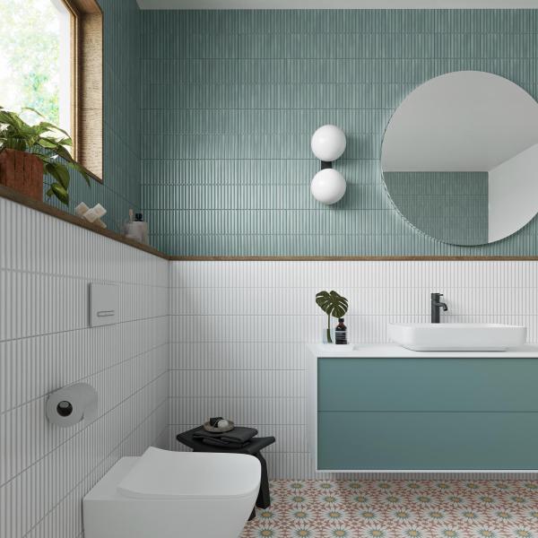Gayafores Soleil Burdeos Deco Lingot Aqua White Deco Porcelain Tiles 3