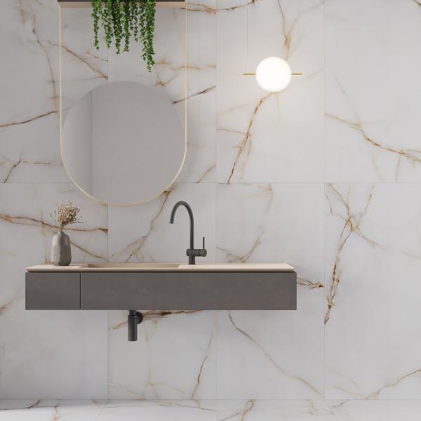 Gayafores Topaz Gold Marble Porcelain Tiles 2