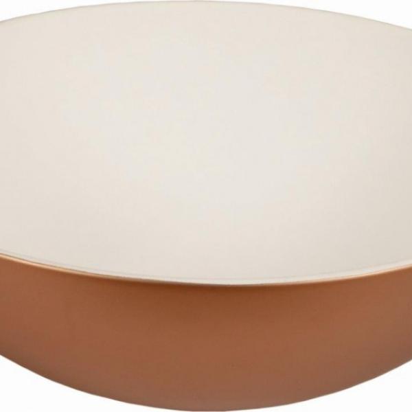 Lavabo White And Copper 1000