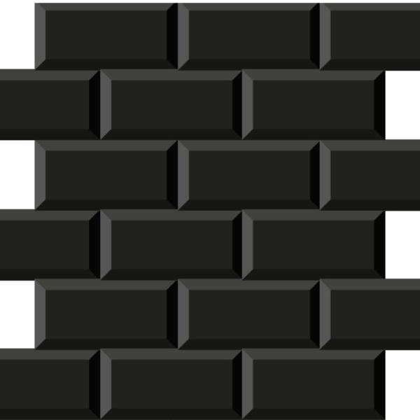 Mosaico Minimetro Negro 1000