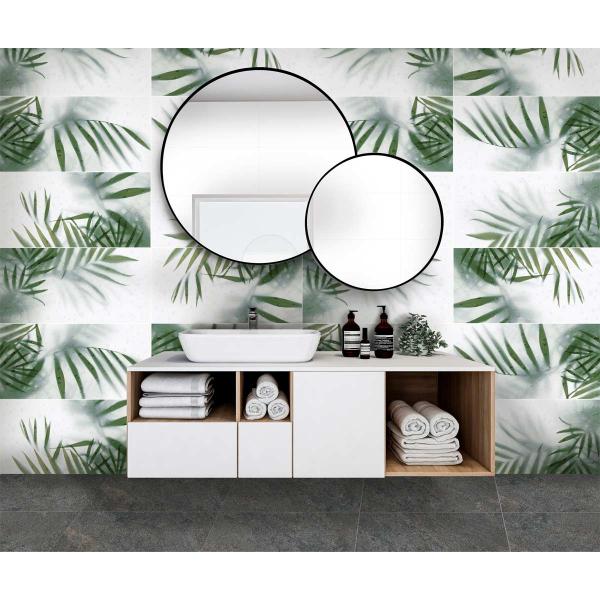 Mural Kentia Blanco 3 Pcs Cara Unica Ambiente 1